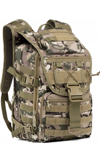 Військовий рюкзак органайзер ранець рюкзак 42 л Піксель армійське спорядження - зображення 2