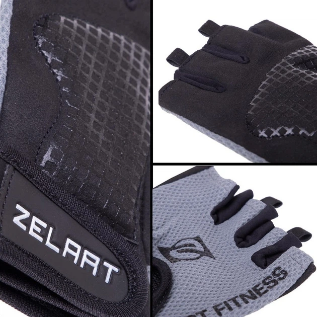 Перчатки для фитнеса перчатки спортивные Zelart Perfect Fitness 3886 размер M Black-Grey - Фото 4 Перчатки для фитнеса перчатки спортивные Zelart Perfect Fitness 3886 размер M Black-Grey - изображение 4