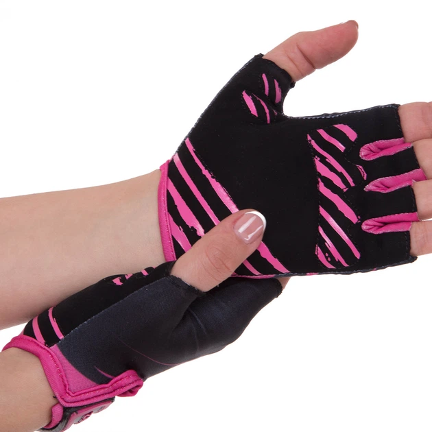 Перчатки для фитнеса перчатки спортивные Zelart Fitness Gloves 3887 размер XL Black-Pink - Фото 4 Перчатки для фитнеса перчатки спортивные Zelart Fitness Gloves 3887 размер XL Black-Pink - изображение 4