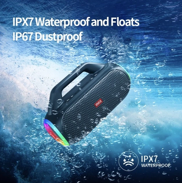 Портативна стовпчик Mifa WildBox black 60 Вт IP67 Bluetooth 5.3 - зображення 3