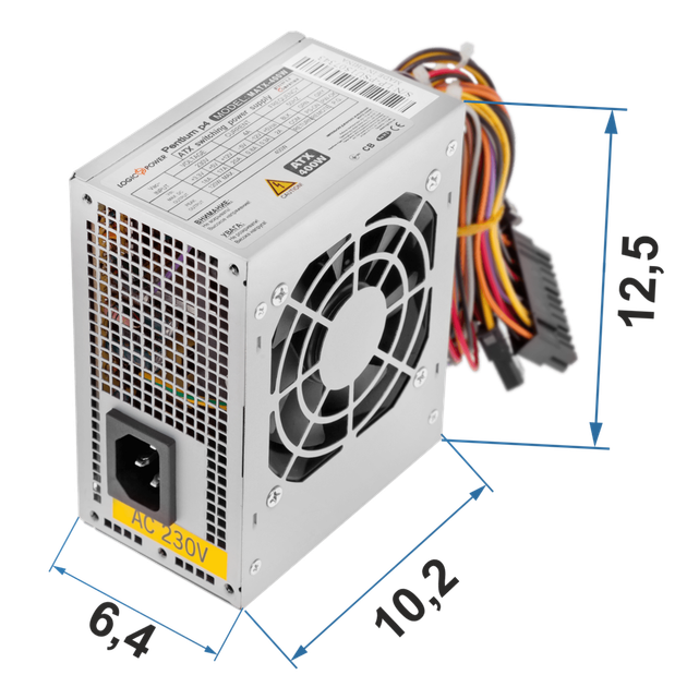 Компьютерный блок питания LP-MICRO-ITX-400-8-2SATA - изображение 1