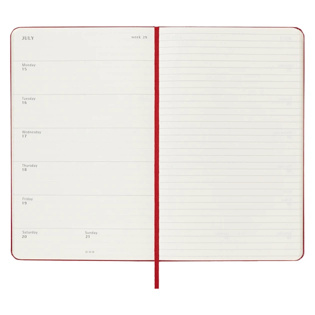Щотижневик Moleskine 2024 середній 8056598856637 - Фото 5 Щотижневик Moleskine 2024 середній 8056598856637 - изображение 5
