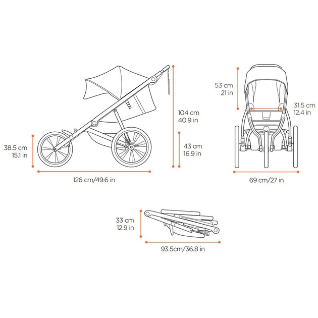 Детская коляска Thule Glide 2 Jet Black TH 10101952 - изображение 4