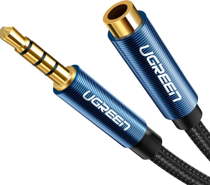 Кабель Ugreen AV118 3.5 мм Male to 3.5 мм Female, 1.5 м Black (6957303846740) - зображення 2