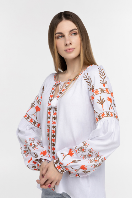 Рубашка вышиванка женская Лиана XL Белый (2000989736493) от продавца ...