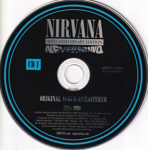Музыкальный CD диск Nirvana – Nevermind (2CD) 30th Anniversary