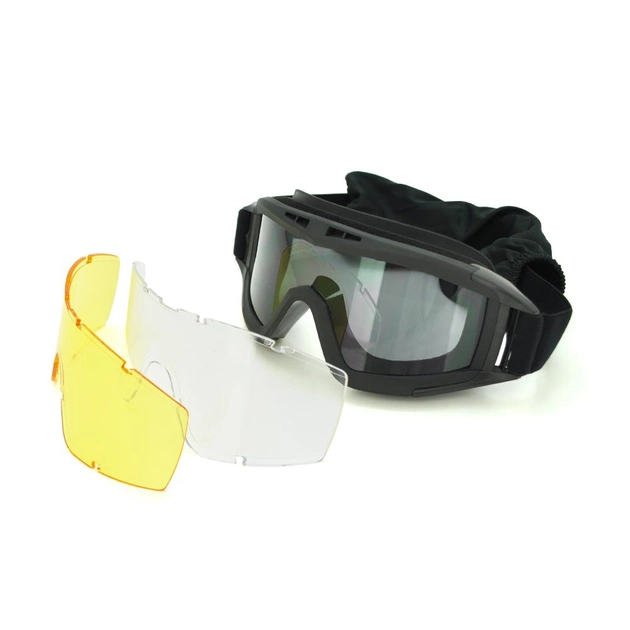 Тактические очки панорамные, Black - изображение 1