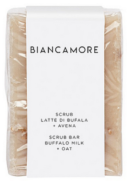 Mydło peelingujące do ciała Biancamore Scrub Bar Buffalo Milk And Oat 100 g (8388765636514) - obraz 1