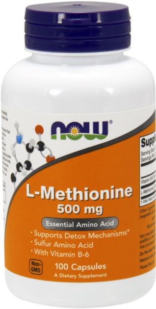 Suplement diety Now Foods L-Methionine 100 k (733739001177) - obraz 1