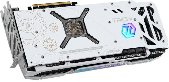 Відеокарта ASRock PCI-Ex Radeon RX 7900 XTX Taichi White OC 24GB GDDR6 (384bit) (2680/20000) (1 x HDMI, 3 x DisplayPort) (RX7900XTX TCW 24GO) - зображення 4