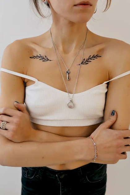 Тату "Две веточки" Tattooshka L-18 - Фото 4 Тату "Две веточки" Tattooshka L-18 - изображение 4