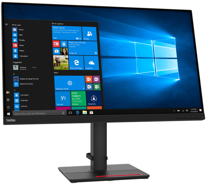 Monitor 31,5" Lenovo ThinkVision T32p-20 Czarny (61F2GAT2EU) - obraz 2