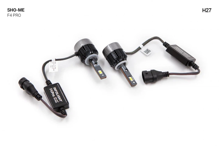 Комплект світлодіодних ламп Sho-Me F4-Pro H27 45W (84470) - изображение 4