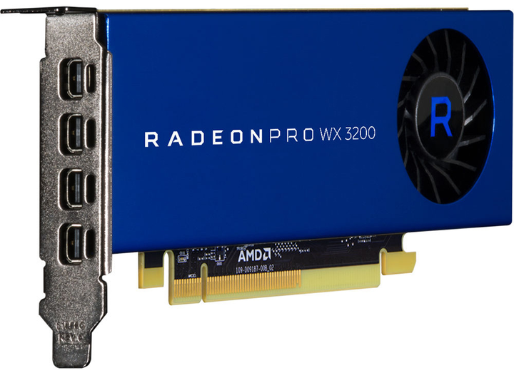 Відеокарта AMD PCI-Ex Radeon Pro WX 3200 4GB GDDR5 (128bit) (4 x miniDisplayPort) (100-506095) - зображення 4