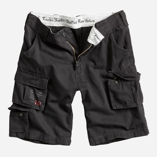 Тактические шорты Surplus Trooper Shorts 07-5600-63 M Черные - изображение 1