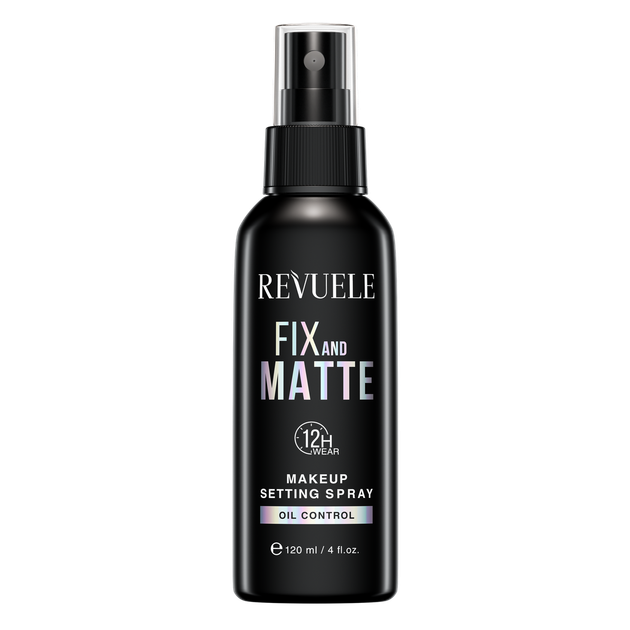 Спрей матирующий для фиксации макияжа 120мл Revuele Makeup Setting Spray Fix and Matte - Фото 1 Спрей матирующий для фиксации макияжа 120мл Revuele Makeup Setting Spray Fix and Matte - изображение 1