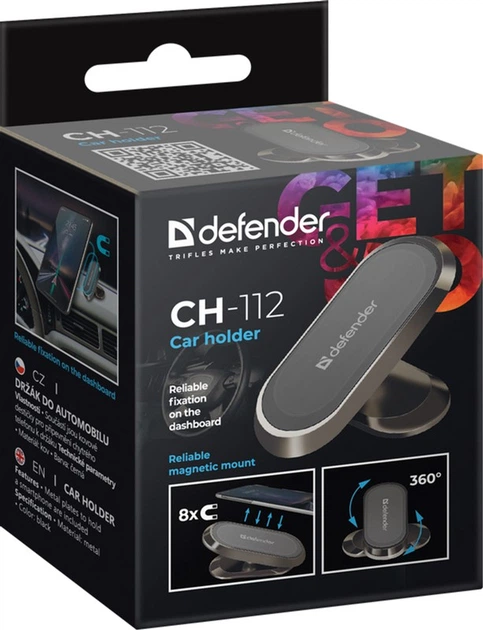 Автодержатель для телефона Defender CH-112 Magnet Black (4714033291125) - изображение 12