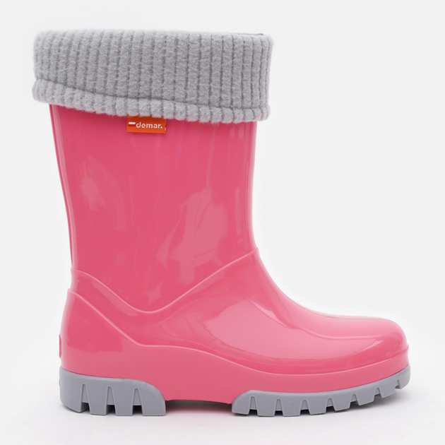 Детские резиновые сапоги для девочки Demar Twister Lux 0407 F 34-35 Светло-Розовые (5901232050793) 