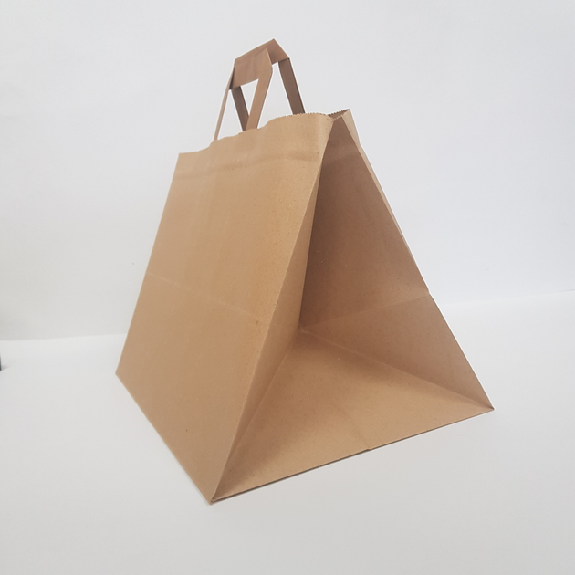Переработанная упаковка еды Выньте сумку для бумаги Kraft