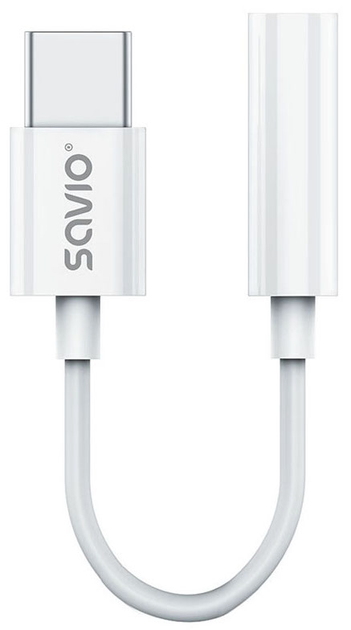 Adapter Savio USB-C - Mini-Jack 3.5 mm (SAVIO AK-51) - obraz 1