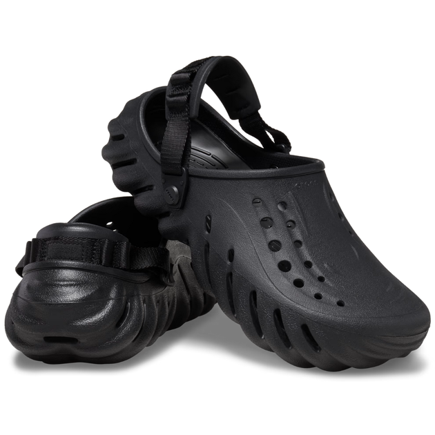 Мужские Сабо Crocs Echo Clog 40-41 р 25.8-26.7 см Черные 207937-M8/W10 Black - изображение 3