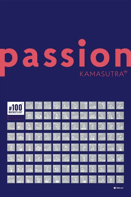 Plakat zdrapka 1DEA.me 100 Bucketlist Kamasutra passion (4820191133495) - obraz 2