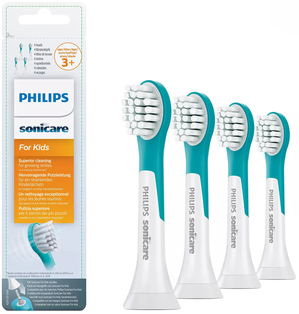 Насадки для електричної зубної щітки Philips Sonicare For Kids HX6034/33 (4 шт) - зображення 1