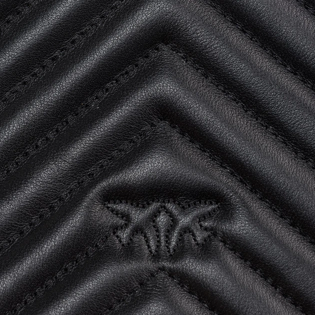 Сумка крос-боді жіноча шкіряна Pinko Love Click Shoulder Bag 100063A0GK-Z99Q Nero/Antique (8055209868823) - зображення 5