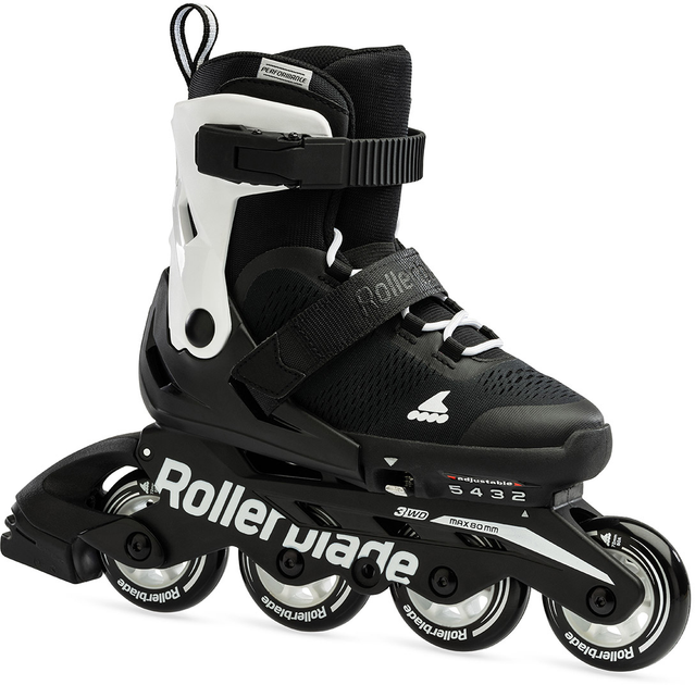 Роликовые коньки Rollerblade Microblade 2023 black-white 33-36.5 ...