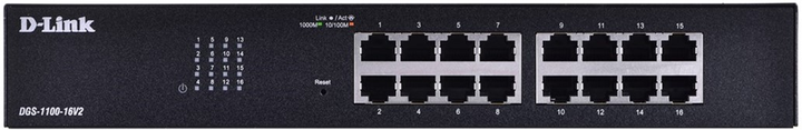 Komutator D-link-DGS-1100-16V2/E 16-Port Managed Gigabit Switch - obraz 1