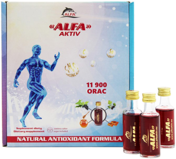 Концентрований шот фруктових соків Alfa Aktiv Natural Antioxidant Formula 30x20 мл (5902138074005) - зображення 1