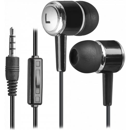 Гарнитура для смартфонов Defender Pulse 427 1.2м проводная 63427 Black - Фото 1 Гарнитура для смартфонов Defender Pulse 427 1.2м проводная 63427 Black - изображение 1