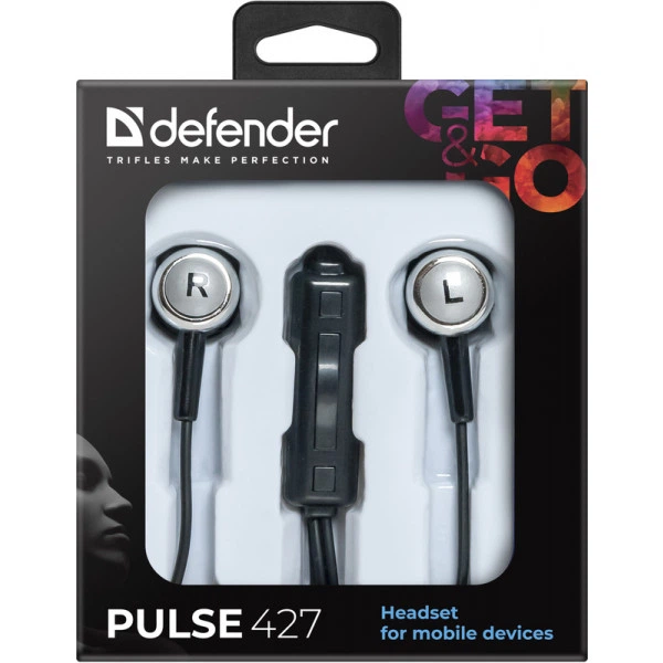 Гарнитура для смартфонов Defender Pulse 427 1.2м проводная 63427 Black - Фото 3 Гарнитура для смартфонов Defender Pulse 427 1.2м проводная 63427 Black - изображение 3