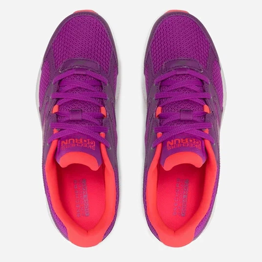Buty sportowe damskie z siatki na platformie do kostki Skechers 128280-PKCL 36 (6US) 23 cm Fioletowe (195969719978) - obraz 5