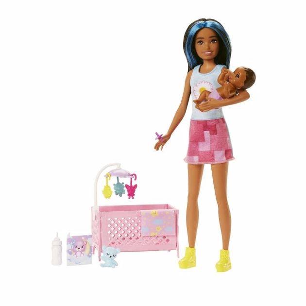 Набор Barbie Кукла Барби-няня и младенец (194735098309) – фото, отзывы ...