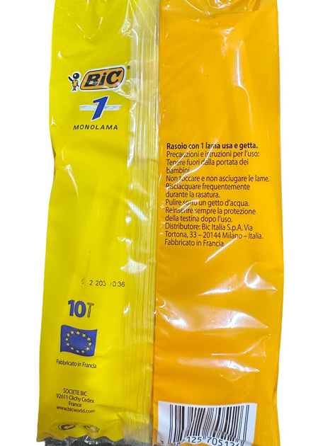 Одноразові станки для гоління Bic Monolama 10шт. - зображення 2