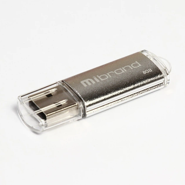 USB флеш-накопитель флешка Flash Mibrand USB 2.0 Cougar 8Gb Silver - Фото 1 USB флеш-накопитель флешка Flash Mibrand USB 2.0 Cougar 8Gb Silver - изображение 1