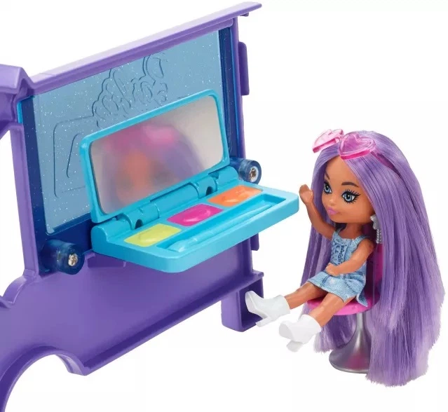 Lalka Barbie Extra Minibus koncertowy + laleczka Mini Minis (194735102631) - obraz 3