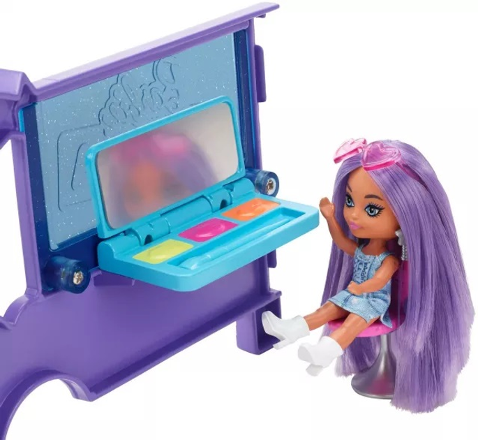 Концертний мікроавтобус Barbie Extra + набір ляльок Mini Minis (194735102631) - зображення 3
