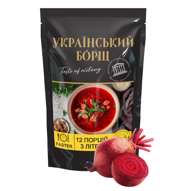 Украинский борщ (продукт сухой концентрированный) Faster 67 г от ...