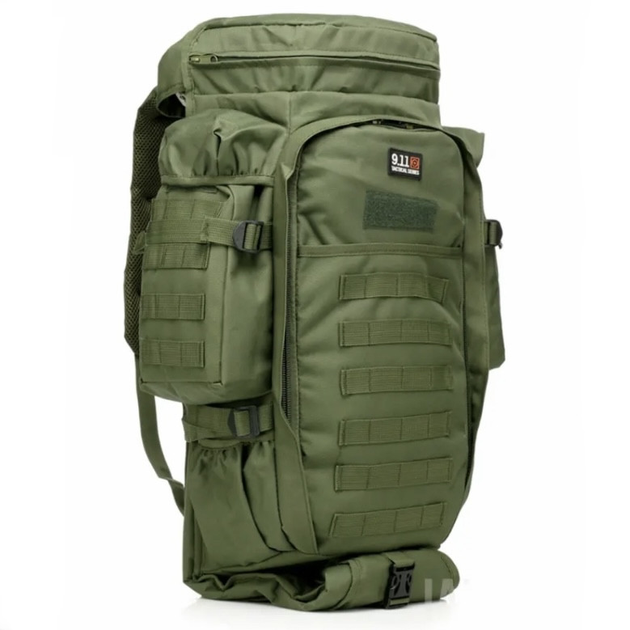 Снайперський рюкзак 9.11 для зброї 40 л олива - зображення 1