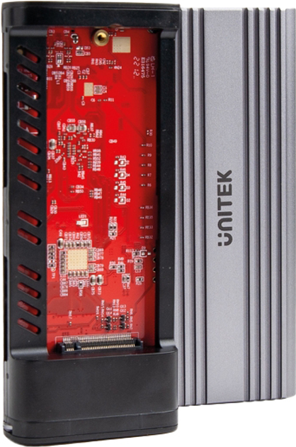 Zewnętrzna kieszeń Unitek SolidForce Reefer Pro na M.2 SSD NVMe (PCIe) USB 4.0 (S1226A) - obraz 7