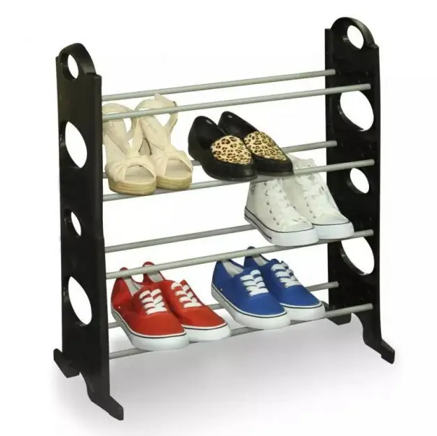 Стелаж підлоговий для взуття на 4 полиці Shoe Rack полиця стійка взуттєва в передпокій - зображення 6