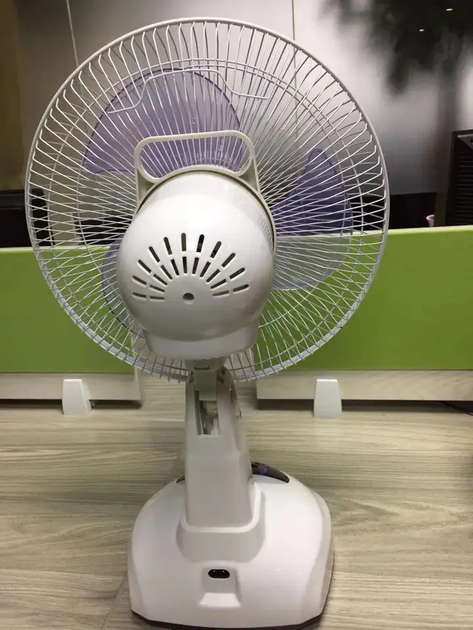 Перезаряжаемый настольный вентилятор 18W VHG F-58 12-дюймовый, Белый - изображение 4