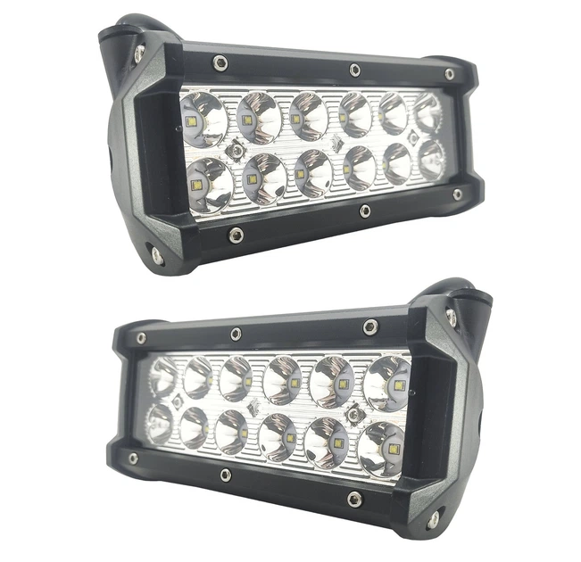 Комплект фар LED кожна по 12 діодів. Дворядні фари - прожектор! Товар з Гарантією якості! З -36W.S. Корея - зображення 4