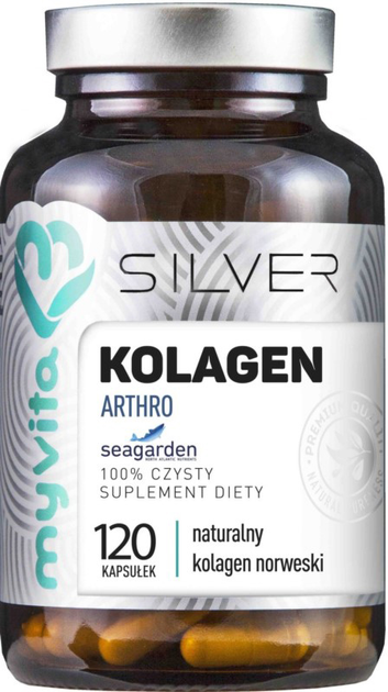 Добавка харчова Myvita Silver Collagen Arthro 100% 120 капсул Суглоби (5903021590381) - зображення 1