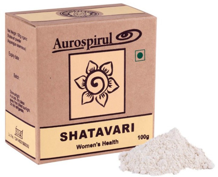 Suplement diety Aurospirul Shatavari 100 g proszek dla kobiet (730490942237) - obraz 1