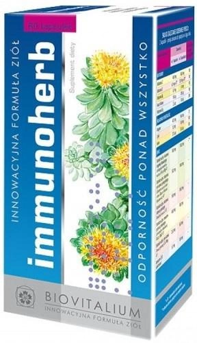 Харчова добавка Biovitalium Імунохерб для імунітету 60 капсул (5903240909025) - зображення 1