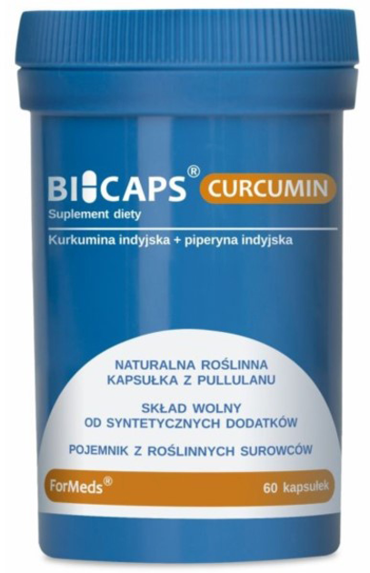 Харчова добавка Formeds Bicaps Curcumin 60 капсул для імунітету (5903148620039) - зображення 1