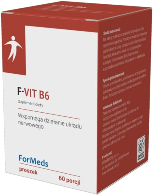 Харчова добавка Formeds F-Vit B6 підтримує нервову систему (5902768866384) - зображення 1